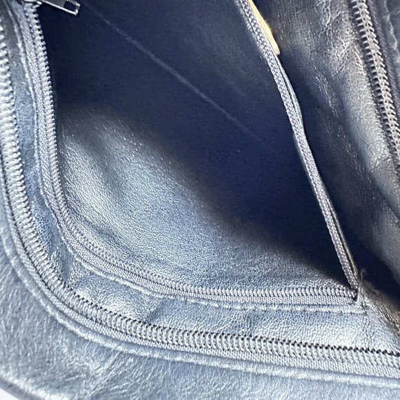 VTG Anne Klein For Calderon Handbag Women Black Bag Crossbody Shoulder Clutch - Picture 6 of 10